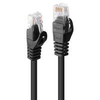 LINDY 48195 RJ45 Netwerkkabel, patchkabel CAT 6 U/UTP 5.00 M Zwart 1 stuk(s)