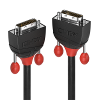 LINDY 36252 DVI kabel DVI Aansluitkabel DVI D 24+1 polige stekker, DVI D 24+1 polige stekker 2.00 M Zwart