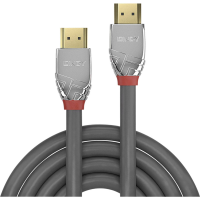 LINDY HDMI Aansluitkabel HDMI A stekker, HDMI A stekker 7.50 M Grijs 37875 4K UHD HDMI kabel