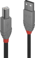 LINDY 36478 HDMI kabel HDMI Verlengkabel HDMI A stekker, HDMI A bus 3.00 M Antraciet, Zwart, Rood 4K UHD, Vergulde steekcontacten