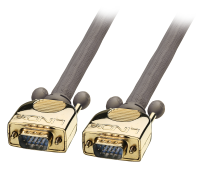 LINDY VGA Aansluitkabel deluxe [1x VGA stekker   1x VGA stekker] Antraciet