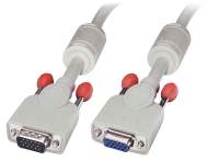 LINDY VGA Verlengkabel [1x VGA stekker   1x VGA bus] Lichtgrijs