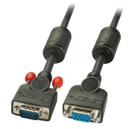 LINDY VGA Verlengkabel [1x VGA stekker   1x VGA bus] Zwart