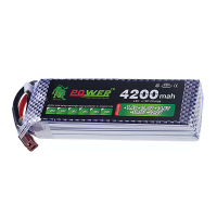 LION 11.1V 4200mAh 30C 3S LiPo batterij T stift voor RC auto