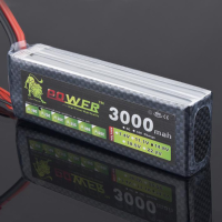 Lion Power 14.8V/4s 3000mah 25c Lipo Battery T Plugs
