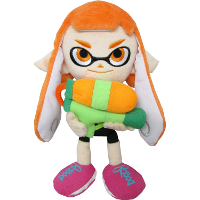 Little Buddy Toys Splatoon: Inkling Girl Orange, 22cm Plush