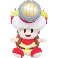 Little Buddy Toys Super Mario Bros.: Captain Toad Sitting 7 inch Plush