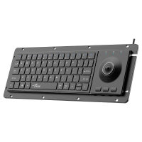 Little Kangaroo Bekwired Trackball toetsenbord 64 toetsen Schaar schakelaar Stil Anti interferentie Trackball set Ingebo