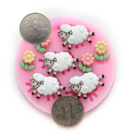 Little Sheep Diy Silicone Chocolate Fondant Cake Decorating Mold