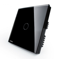 Livolo Black Crystal Glass Touch Panel Switch Vl C301 62 Ac110 250v