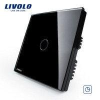 Livolo Black Crystal Glass Touch Panel Timer Delay Switch Vl C301t 62