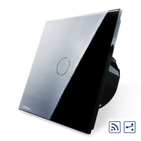 Livolo Black Glass Touch Panel Intermediate & Remote Eu Switch Vl C701sr 12