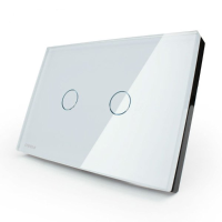 Livolo White Crystal Glass Touch Screen Switch Vl C302 81 Ac110 250v