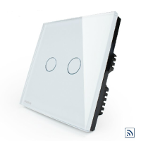 Livolo White Crystal Remote&touch Panel Switch Vl C302r 61 Ac110 250v