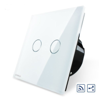 Livolo White Glass Touch Panel Intermediate & Remote Eu Switch Vl C702sr 11