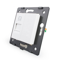 Livolo White Plastic Eu Standard Function Key For Computer Socket