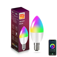 LIXINCORDA E14 Slimme Lamp Tuya Wifi Kaarslamp APP Afstandsbediening LED Lamp WiFi 2.4GHz Ondersteunt Alexa Google Assis