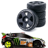 4PCS 1/8 Rally Drift On Road Banden Wielen 17mm Hex voor ARRMA INFRACTION LIMITLESS FELONY F1 ZD RC Auto Voertuigen Mode