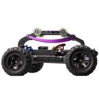 Nylon Aluminium Rolkooi Wheelie Bar voor 1/16 MJX 16208 16210 16207 RC Auto Upgrade Onderdelen