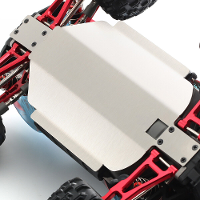 Roestvrijstalen Skid Plate Chassis Bescherming Versnellingsbak Beschermer Voor 1/16 MJX 16207 16208 16209 16210 RC Auto