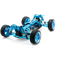 Verbeterde CNC Metalen RC Auto Frame w/Metalen Differentieel Voor Wltoys 144001 144010 144002 Voertuig Modellen Met Band