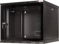 LogiLink 19 WALLMOUNT SOHO BOX 6U 540*550, BLACK, FLATPACK 19 inch wandkast (b x h x d) 540 x 323 x 550 mm 6 HE Zwart (RAL 9005)