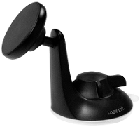 LogiLink AA0110 Telefoonhouder voor in de auto 360° draaibaar, Magneetbevestiging Bevestigingswijze (auto): Zuignap