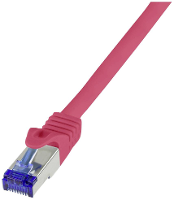 LogiLink C6A084S RJ45 USB kabel CAT 6A S/FTP 7.50 M Rood 1 stuk(s)