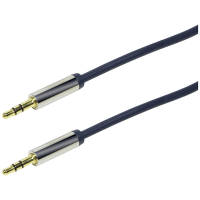 LogiLink CA10500 Jackplug Audio Aansluitkabel 5.00 M Donkerblauw (mat)