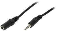 LogiLink CA1054 Jackplug Audio Aansluitkabel 3.00 M Zwart (mat)