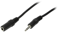LogiLink CA1055 Jackplug Audio Aansluitkabel 5.00 M Zwart (mat)