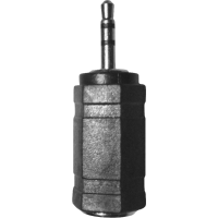 LogiLink CA1103 Adapter Jackplug Audio Adapter [1x Jackplug male 2,5 mm   1x Jackplug female 3,5 mm] Zwart