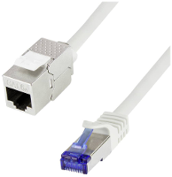 LogiLink CC5032S RJ45 Netwerkkabel, patchkabel CAT 6A S/FTP 1 m Grijs Snagless 1 stuk(s)