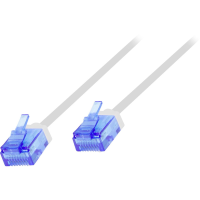 LogiLink CQ3051U RJ45 Netwerkkabel, patchkabel CAT 6A U/UTP 2.00 M Wit Extreem dun, Zeer flexibel, Vlambestendig, Halogeenvrij 1 stuk(s)