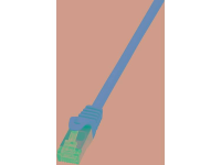 LogiLink CQ5074S RJ45 Netwerk Aansluitkabel CAT 6A S/FTP 5 m Rood Vlambestendig, Halogeenvrij, Snagless