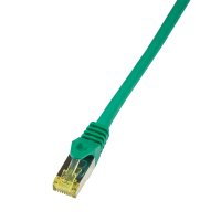 LogiLink CQ5095S RJ45 Netwerk Aansluitkabel CAT 6A S/FTP 10 m Groen Vlambestendig, Halogeenvrij, Snagless