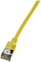 LogiLink CQ9057S RJ45 Netwerkkabel, patchkabel CAT 6A U/FTP 2.00 M Geel Extreem dun, Vlambestendig, Flexibel, Folie afscherming, Halogeenvrij, Snagless,