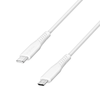 LogiLink CU0243 USB C kabel USB 2.0 USB C stekker, USB micro B stekker 1.5 M Wit