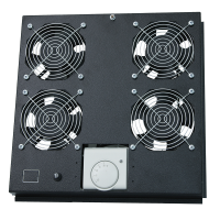 LogiLink FAS121B 19 inch 2 x Patchkast ventilator Zwart
