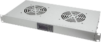 LogiLink FAU02FG 19 inch 2 x Patchkast ventilator Grijs