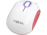 LogiLink ID0092A USB muis Optisch Wit, Roze
