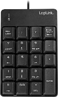 LogiLink ID0184 Numeriek toetsenbord USB Zwart