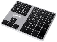 LogiLink ID0187 Numeriek toetsenbord Bluetooth Zilver