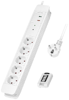 LogiLink LPS402 Draadloze stekkerdoos Wit Randaarde stekker 1 stuk(s)