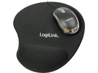 LogiLink Mini Mouse + Gel pad USB muis Optisch Verlicht Zwart