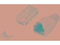 LogiLink MP0023 RJ45 connector, Cat 6 Stekker, recht Aantal polen: 8P8C Grijs 100 stuk(s)