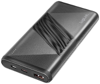 LogiLink PA0275 Accupack 10000 mAh Quick Charge 3.0, Fast Charge, USB PD 2.0 LiPo Zwart