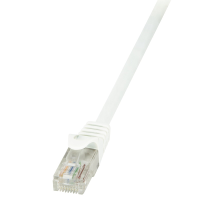 Logilink Rj45 Netwerk Aansluitkabel Cat 6 U/utp 0.25 M Wit Snagless