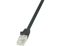 Logilink Rj45 Netwerk Aansluitkabel Cat 6 U/utp 3 M Zwart Snagless