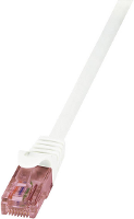 Logilink Rj45 Netwerk Aansluitkabel Cat 6 U/utp 5 M Wit Vlambestendig, Snagless